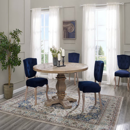 Modway EEI-3493 Column 59" Round Pine Wood Dining Table Modway