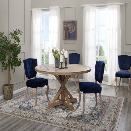 Modway EEI-3494 Stitch 59" Round Pine Wood Dining Table - Plaza Home Decor