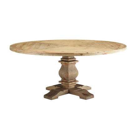 Modway EEI-3495 Column 71" Round Pine Wood Dining Table Modway