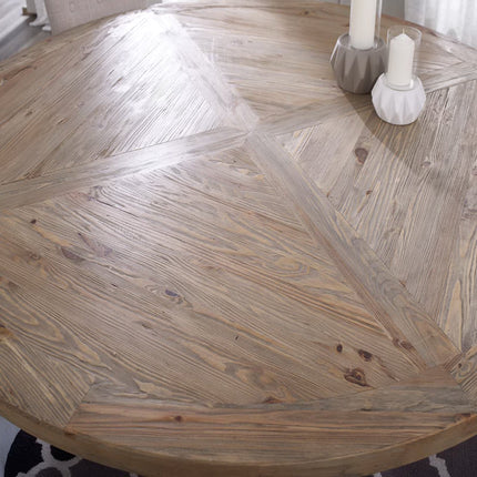 Modway EEI-3496 Stitch 71" Round Pine Wood Dining Table - Plaza Home Decor