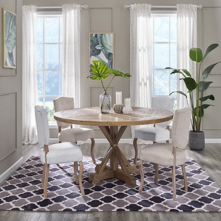 Modway EEI-3496 Stitch 71" Round Pine Wood Dining Table - Plaza Home Decor