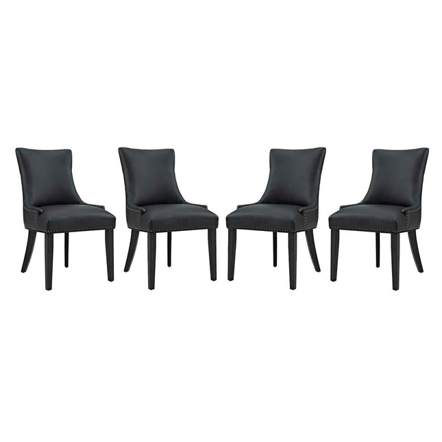 Modway EEI-3499 Marquis Faux Leather Dining Chair Set of 4 Modway