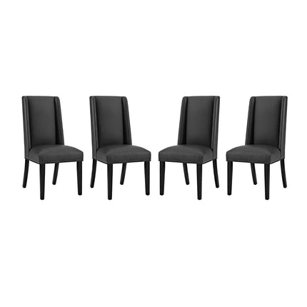 Modway EEI-3502 Baron Vinyl Dining Chair Set of 4 Modway