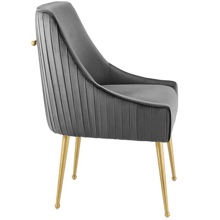 Modway EEI-3509 Discern Pleated Back Upholstered Performance Velvet Dining Chair Modway