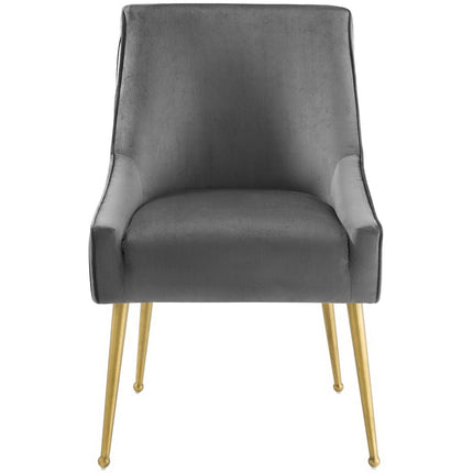 Modway EEI-3509 Discern Pleated Back Upholstered Performance Velvet Dining Chair Modway