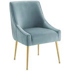 Light Blue / Upholstered Performance Velvet