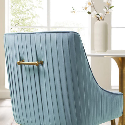 Modway EEI-3509 Discern Pleated Back Upholstered Performance Velvet Dining Chair Modway