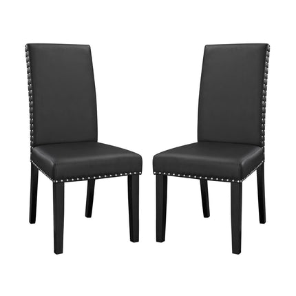 Modway EEI-3553 Parcel Vinyl Dining Side Chair Set of 2 Modway