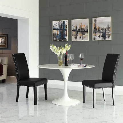 Modway EEI-3553 Parcel Vinyl Dining Side Chair Set of 2 Modway