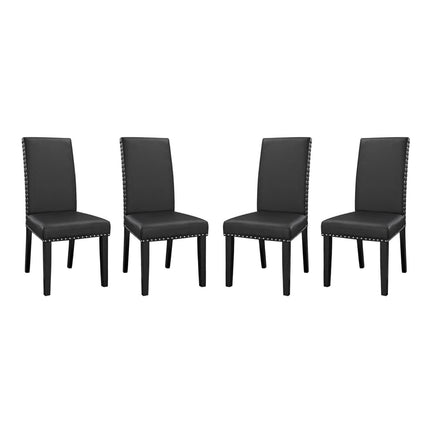 Modway EEI-3554 Parcel Vinyl Dining Side Chair Set of 4 Modway