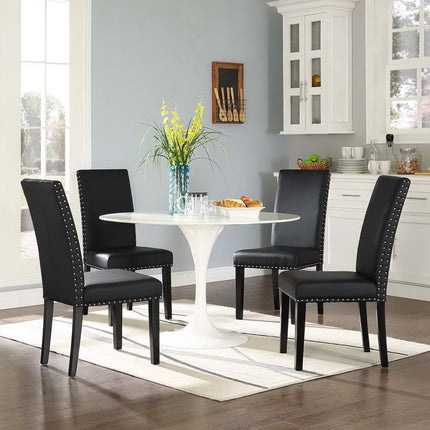 Modway EEI-3554 Parcel Vinyl Dining Side Chair Set of 4 Modway