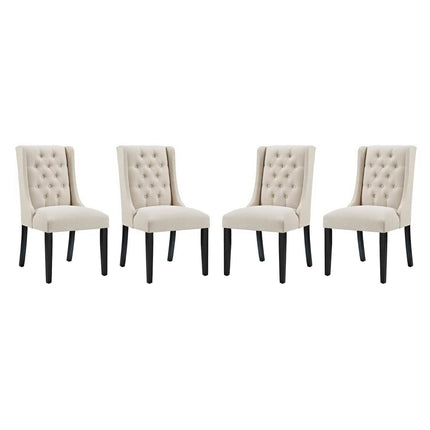 Modway EEI-3558 Baronet Fabric Dining Chair Set of 4 Modway