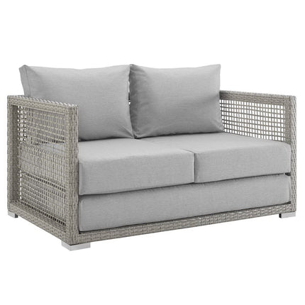 Modway EEI-3559 Aura 6 Piece Outdoor Patio Wicker Rattan Set Modway