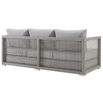 Modway EEI-3559 Aura 6 Piece Outdoor Patio Wicker Rattan Set Modway