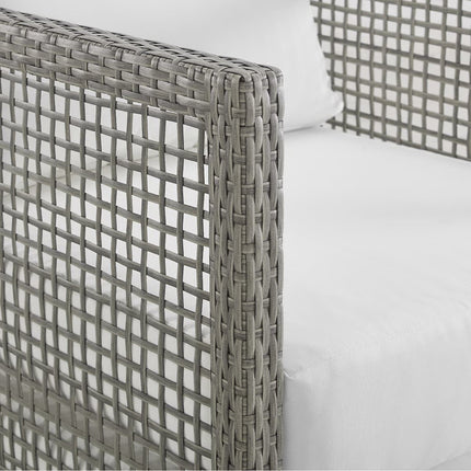 Modway EEI-3559 Aura 6 Piece Outdoor Patio Wicker Rattan Set Modway