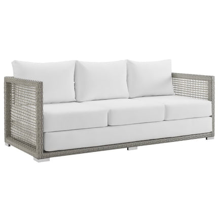 Modway EEI-3559 Aura 6 Piece Outdoor Patio Wicker Rattan Set Modway