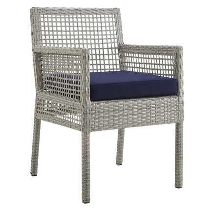 Modway EEI-3561 Aura Outdoor Patio Wicker Rattan Dining Armchair Set of 2 Modway