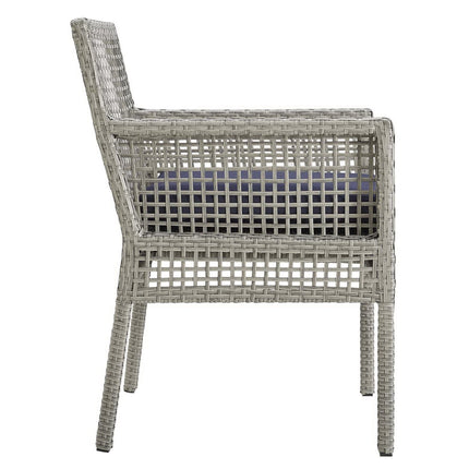 Modway EEI-3561 Aura Outdoor Patio Wicker Rattan Dining Armchair Set of 2 Modway