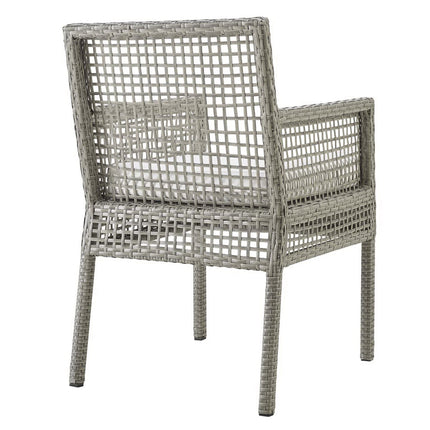 Modway EEI-3561 Aura Outdoor Patio Wicker Rattan Dining Armchair Set of 2 Modway