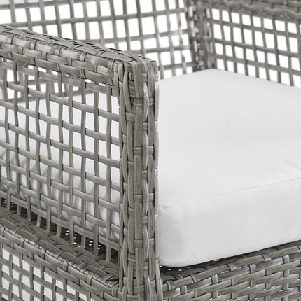 Modway EEI-3561 Aura Outdoor Patio Wicker Rattan Dining Armchair Set of 2 Modway