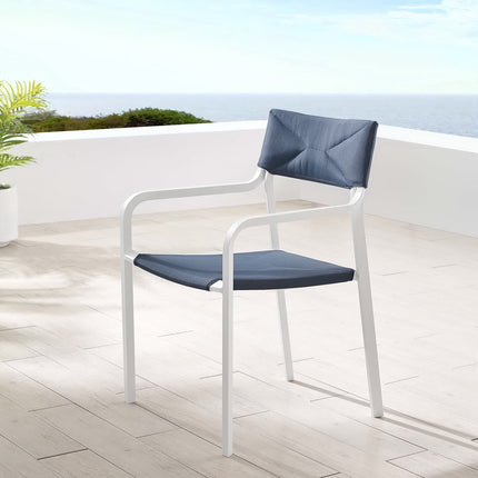 Modway EEI-3573 Raleigh Stackable Outdoor Patio Aluminum Dining Armchair Modway