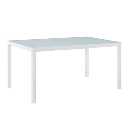 Modway EEI-3576 Raleigh 59" Outdoor Patio Aluminum Dining Table Modway