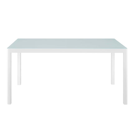 Modway EEI-3576 Raleigh 59" Outdoor Patio Aluminum Dining Table Modway