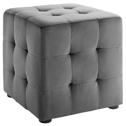 Modway EEI-3577 Contour Tufted Cube Performance Velvet Ottoman Modway