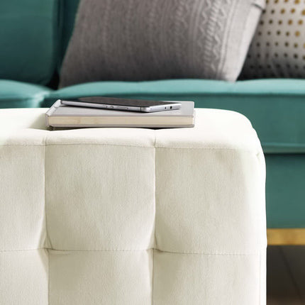 Modway EEI-3577 Contour Tufted Cube Performance Velvet Ottoman Modway