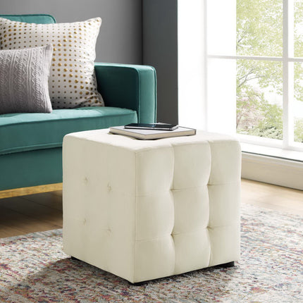 Modway EEI-3577 Contour Tufted Cube Performance Velvet Ottoman Modway