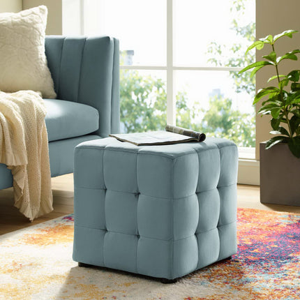 Modway EEI-3577 Contour Tufted Cube Performance Velvet Ottoman Modway