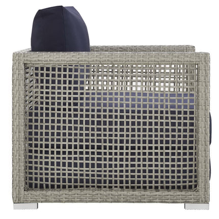 Modway EEI-3595 Aura 3 Piece Outdoor Patio Wicker Rattan Set Modway