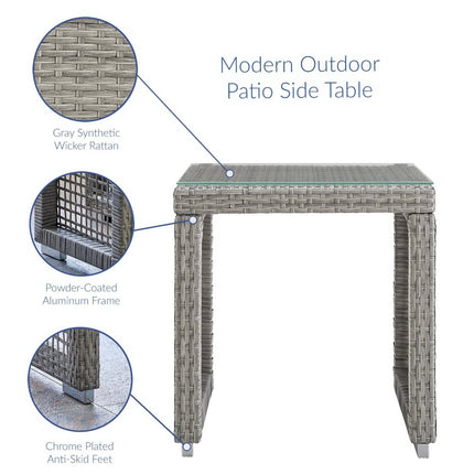 Modway EEI-3595 Aura 3 Piece Outdoor Patio Wicker Rattan Set Modway