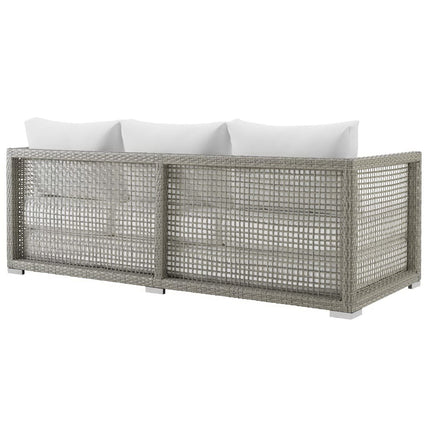 Modway EEI-3596 Aura 4 Piece Outdoor Patio Wicker Rattan Set Modway