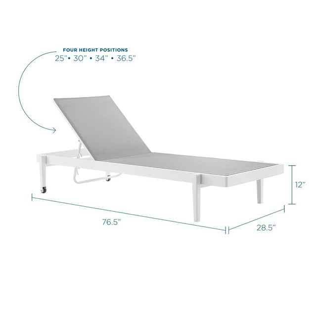 Modway EEI-3610 Charleston Outdoor Patio Chaise Lounge Chair Modway