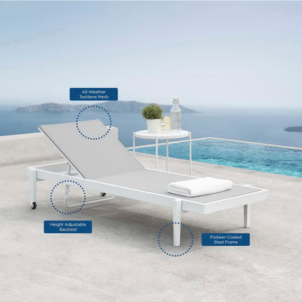 Modway EEI-3610 Charleston Outdoor Patio Chaise Lounge Chair Modway