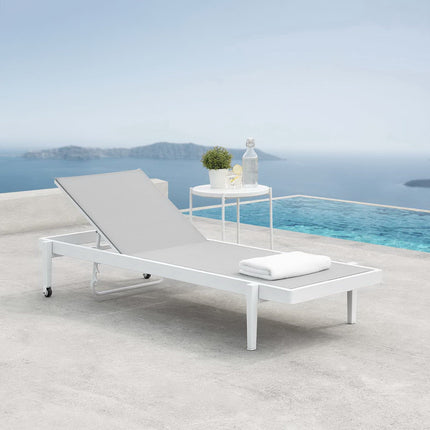 Modway EEI-3610 Charleston Outdoor Patio Chaise Lounge Chair Modway