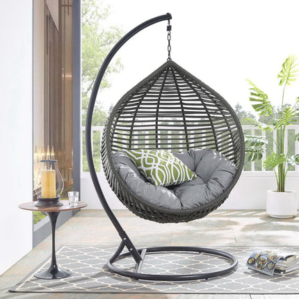 Modway EEI-3614 Garner Teardrop Outdoor Patio Swing Chair Modway