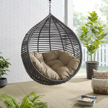 Modway EEI-3614 Garner Teardrop Outdoor Patio Swing Chair Modway