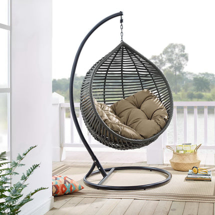 Modway EEI-3614 Garner Teardrop Outdoor Patio Swing Chair Modway