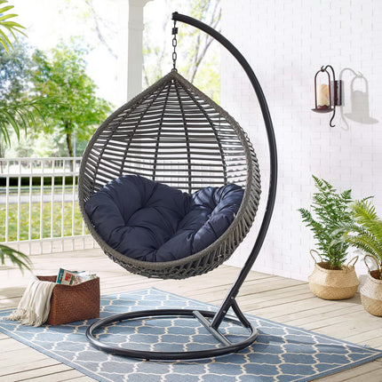 Modway EEI-3614 Garner Teardrop Outdoor Patio Swing Chair Modway