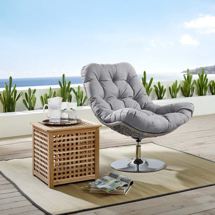 Modway EEI-3616 Brighton Wicker Rattan Outdoor Patio Swivel Lounge Chair Modway
