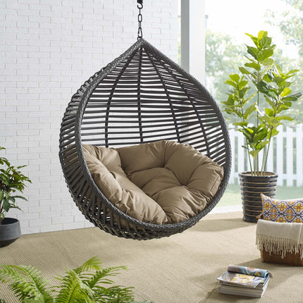 Modway EEI-3637 Garner Teardrop Outdoor Patio Swing Chair Without Stand Modway