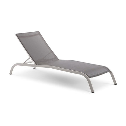 Modway EEI-3721 Savannah Mesh Chaise Outdoor Patio Aluminum Lounge Chair Modway