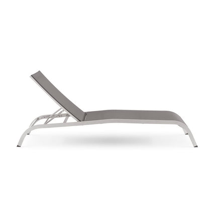 Modway EEI-3721 Savannah Mesh Chaise Outdoor Patio Aluminum Lounge Chair Modway