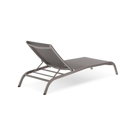 Modway EEI-3721 Savannah Mesh Chaise Outdoor Patio Aluminum Lounge Chair Modway