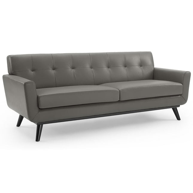 Modway EEI-3733 Engage Top-Grain Leather Living Room Lounge Sofa Modway