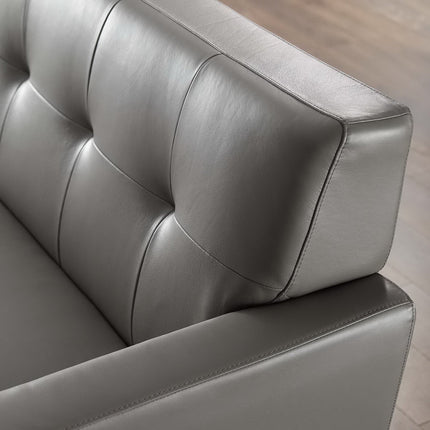 Modway EEI-3733 Engage Top-Grain Leather Living Room Lounge Sofa Modway