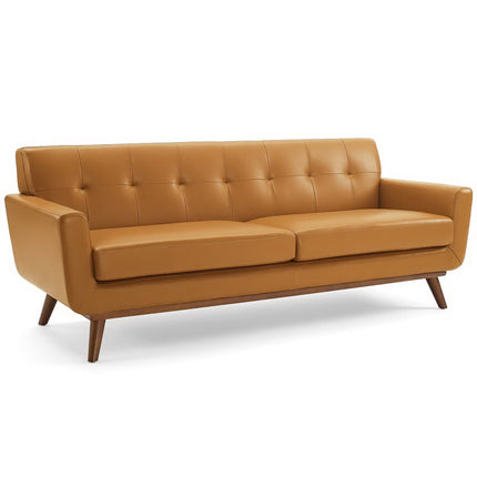 Modway EEI-3733 Engage Top-Grain Leather Living Room Lounge Sofa Modway