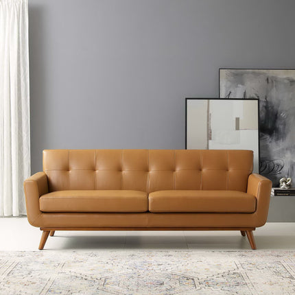 Modway EEI-3733 Engage Top-Grain Leather Living Room Lounge Sofa Modway